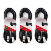 3x câble XLR 3 broches StageCore (6M)